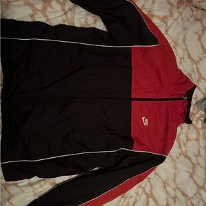 Nike Red and Black Vintage Jacket SIZE L